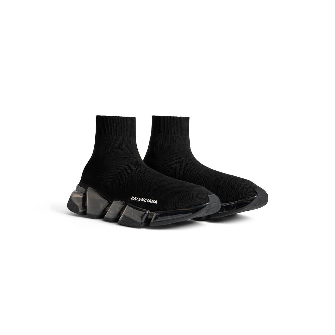 Men’s Speed 2.0 Full Clear Sole Recycled Knit Sneaker  in Black - Image 2